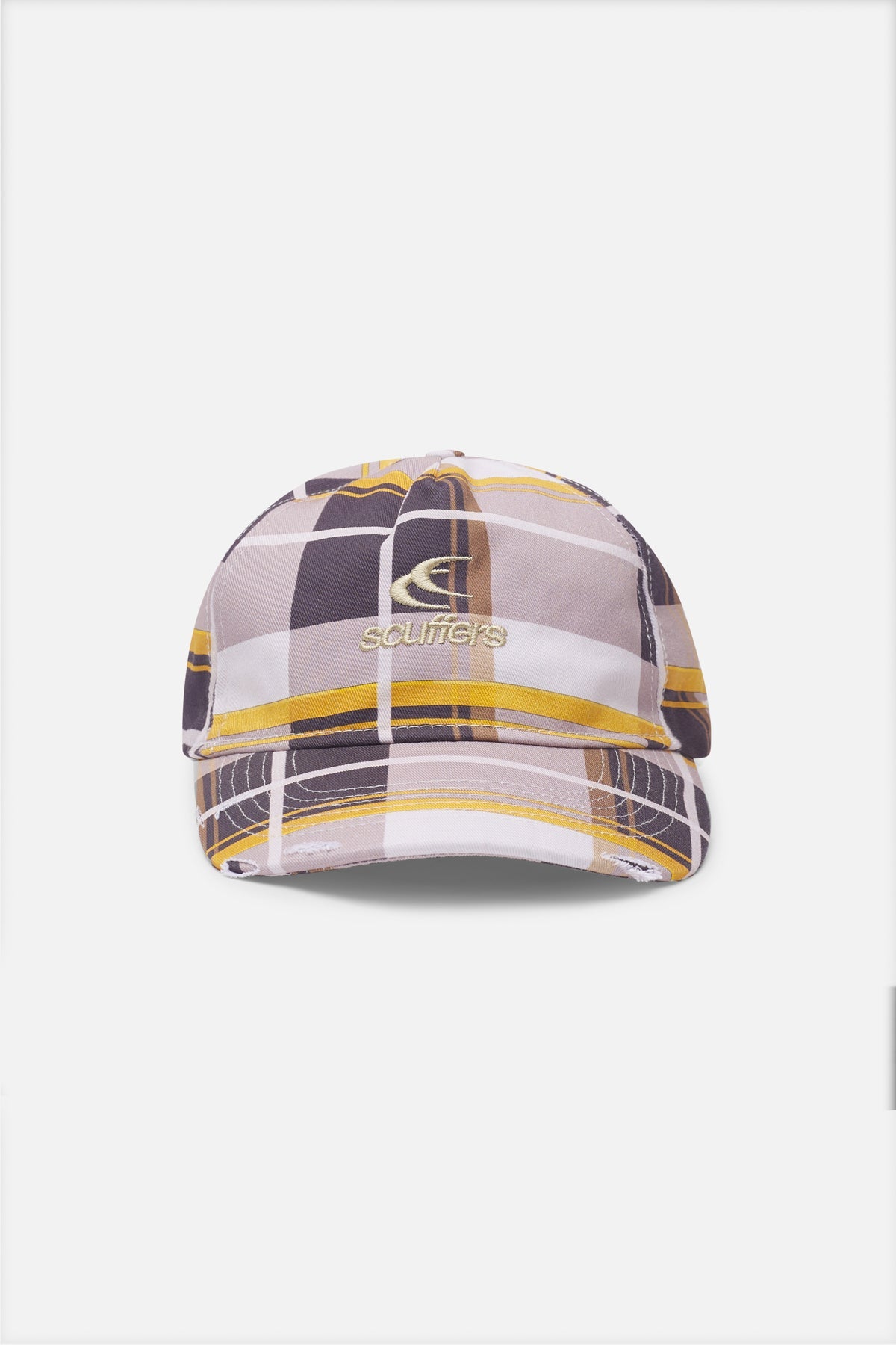 Checks Brown Cap