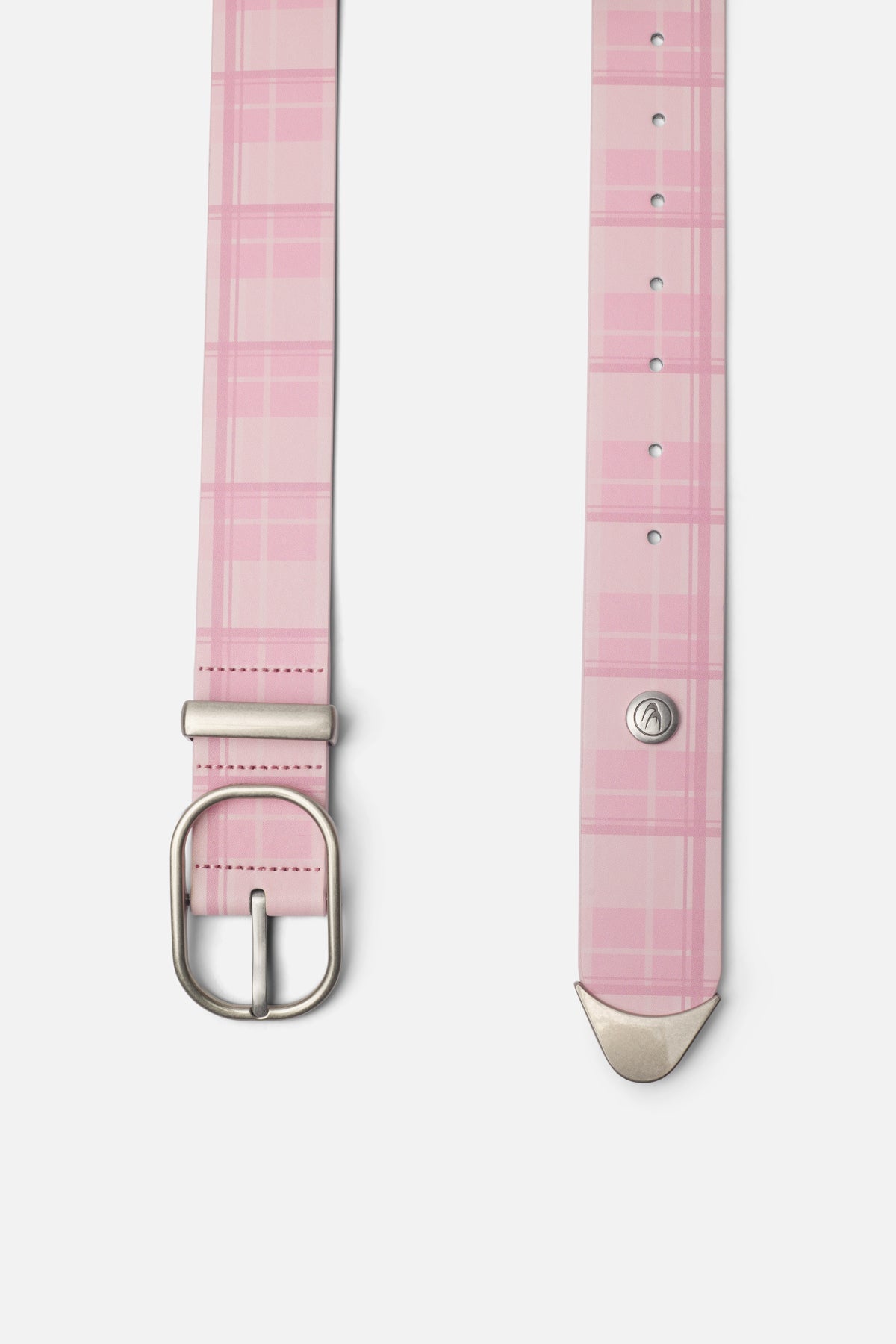 Checkered Pink Belt