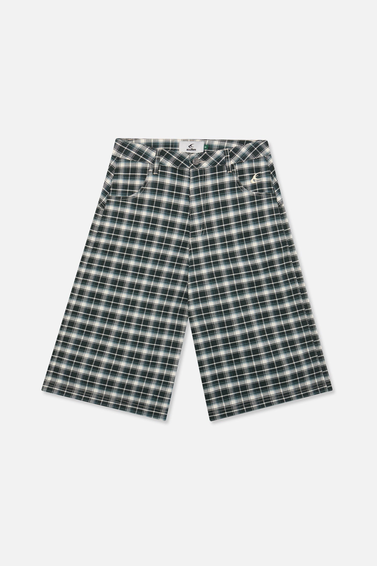 Checkered Green Jorts