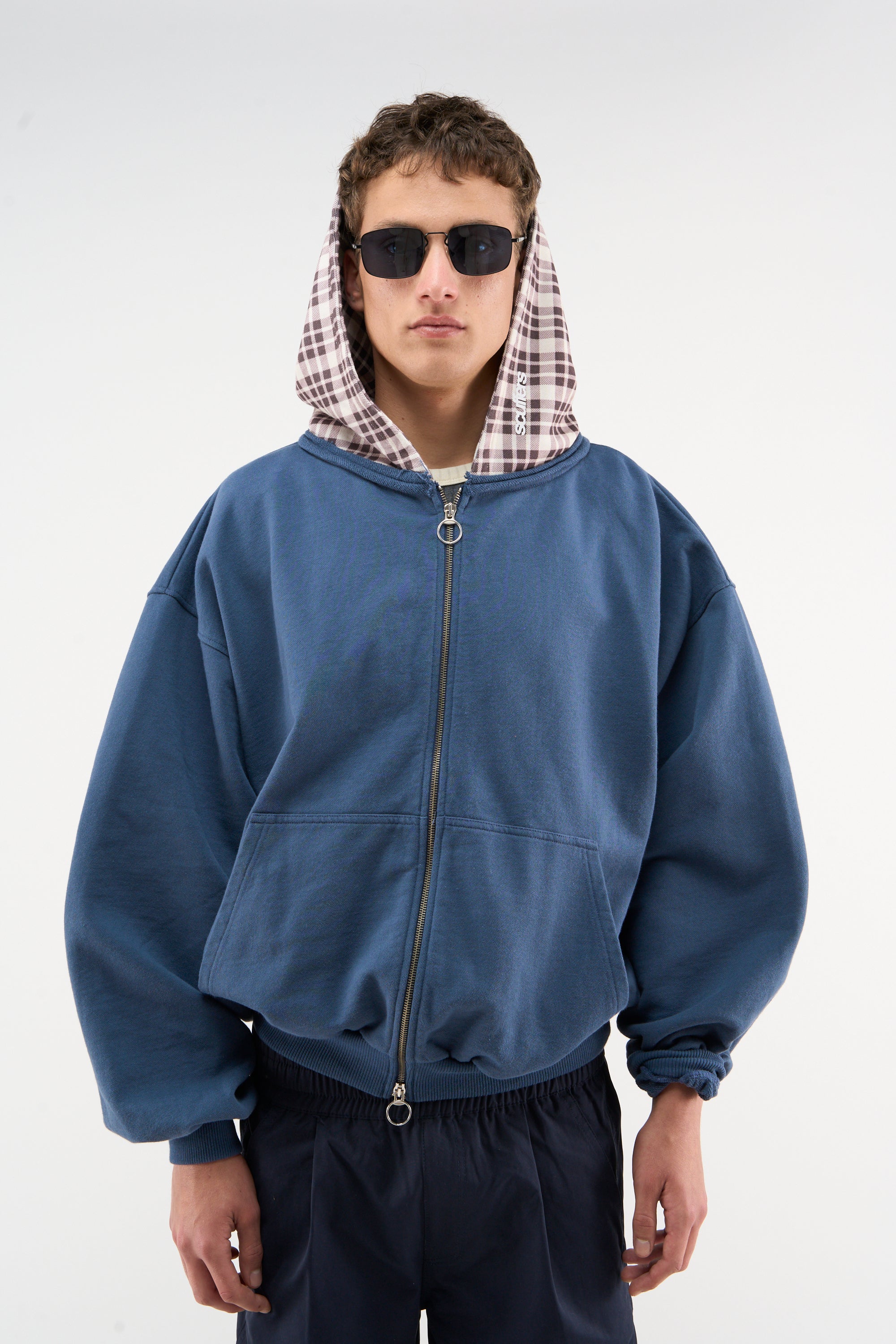 New Mask Navy Blue Zipper