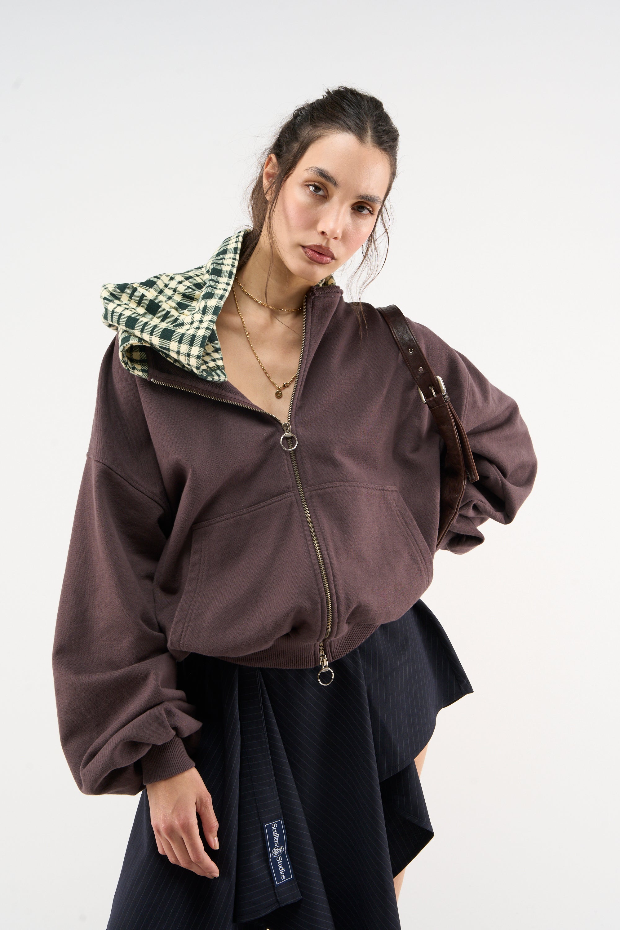 New Mask Brown Zipper