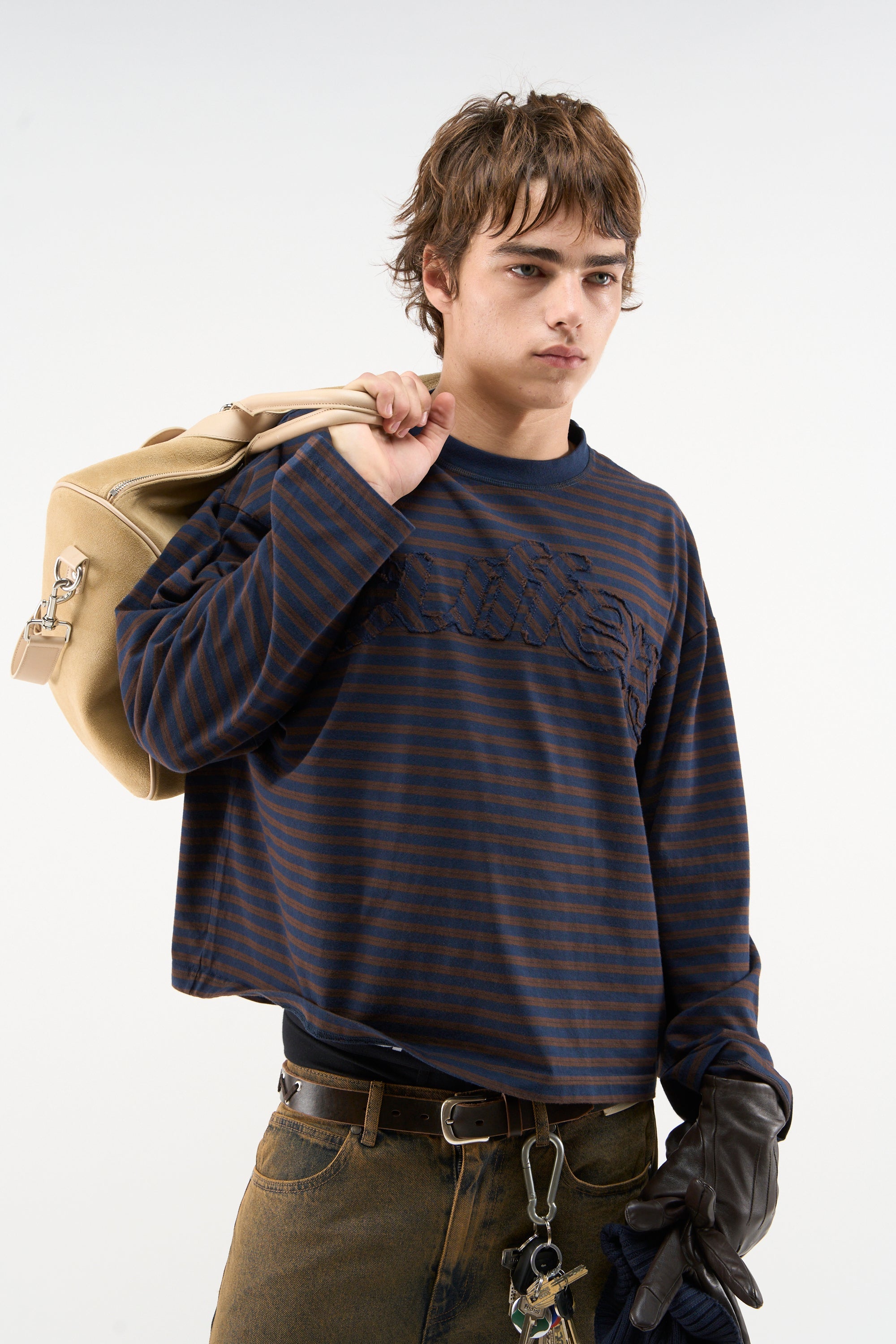 Raw Striped Brown Longsleeve