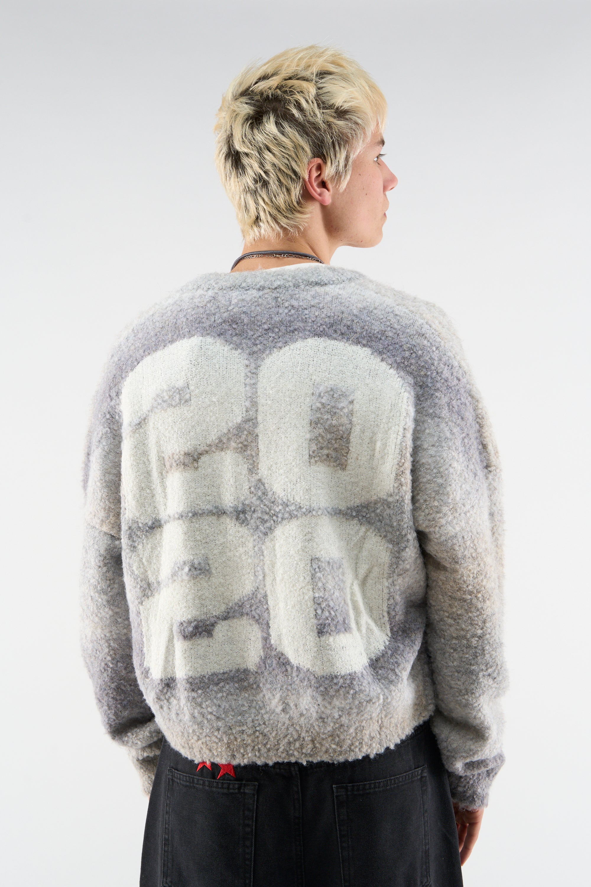 Quarter Grey Zipper Knit