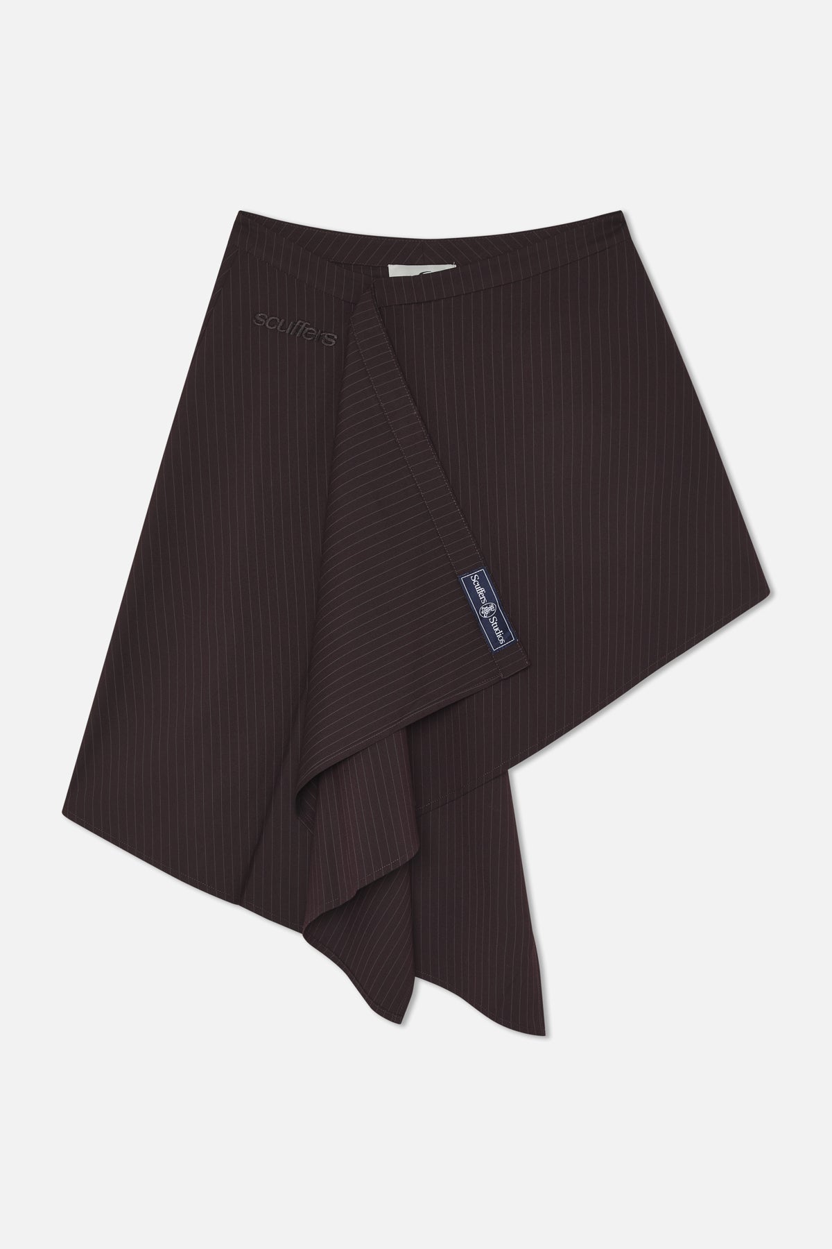Nautica Burgundy Pinstripe Skirt
