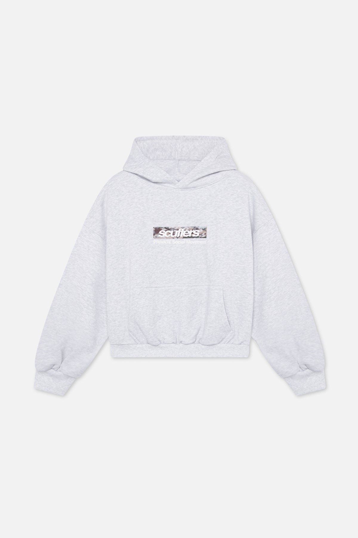 Private Grey Melange Hoodie