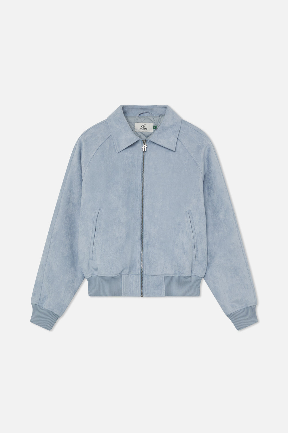 Suede Blue Raw Jacket