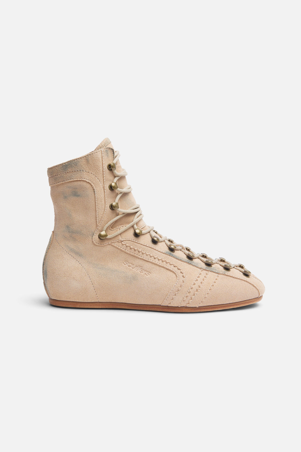 Iconic Ecru Suede Boots